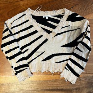 Zebra Print Sweater